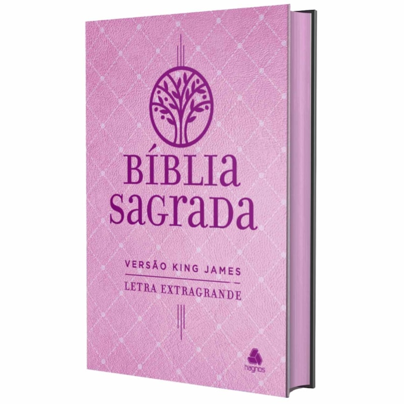 Bíblia Sagrada King James - Letra Extra Grande - Rosa: Arvore da Vida