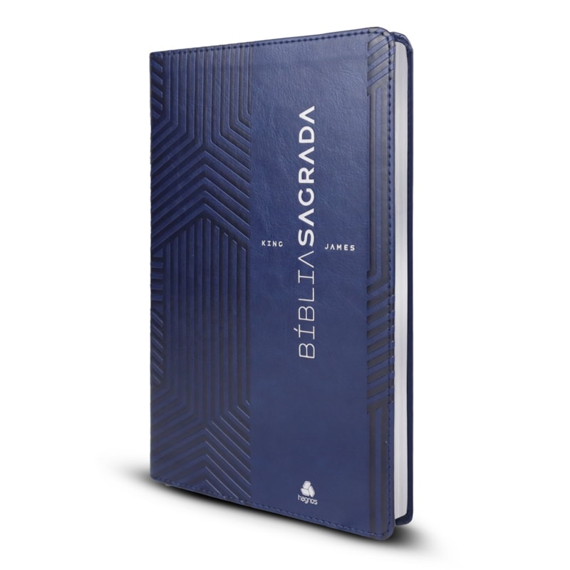 Bíblia Sagrada King James - ULTRAFINA SLIM - Azul: capa luxo