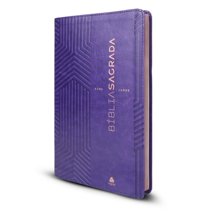 Bíblia Sagrada King James - ULTRAFINA SLIM - Lilás: capa luxo