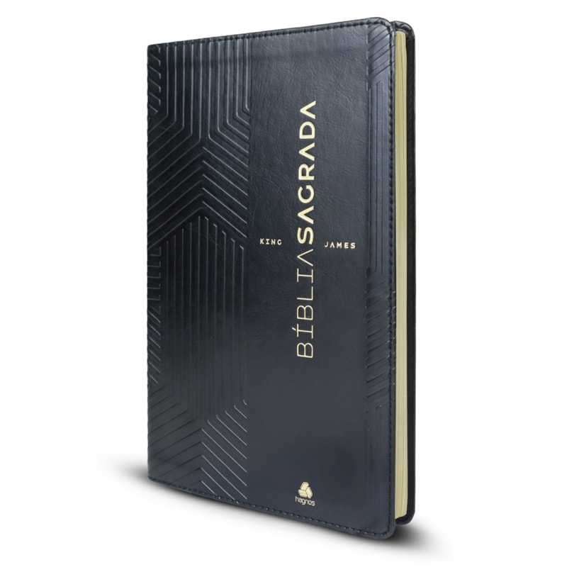Bíblia Sagrada King James - ULTRAFINA SLIM - Preta: capa luxo