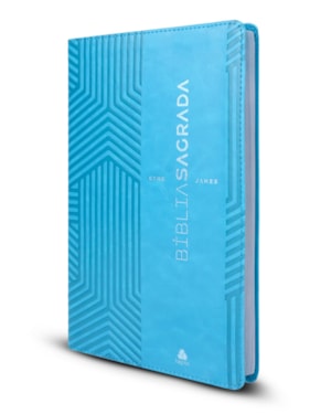 Bíblia Sagrada King James - ULTRAFINA SLIM - Turquesa: capa luxo