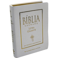 BÍBLIA SAGRADA LETRA GIGANTE COM ÍNDICE, CAPA EM COURO RECONSTITUÍDO BRANCA, NTLH | LETRA GIGANTE SBB: NOVA TRADUÇÃO NA LINGUAGEM DE HOJE (NTLH)