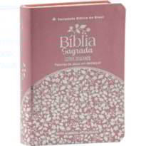 BÍBLIA SAGRADA LETRA GIGANTE - NAA (CAPA ROSA)