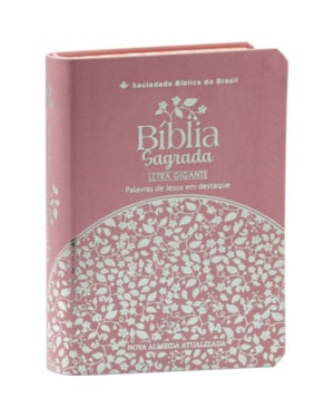 BÍBLIA SAGRADA LETRA GIGANTE - NAA (CAPA ROSA)