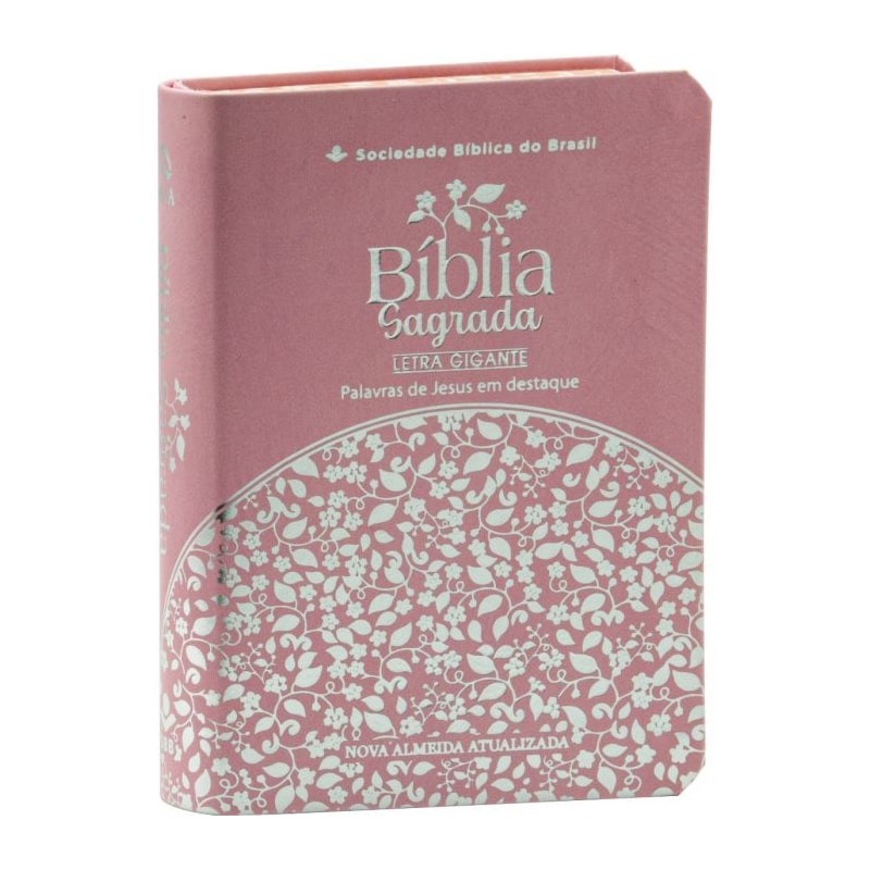 BÍBLIA SAGRADA LETRA GIGANTE - NAA (CAPA ROSA)
