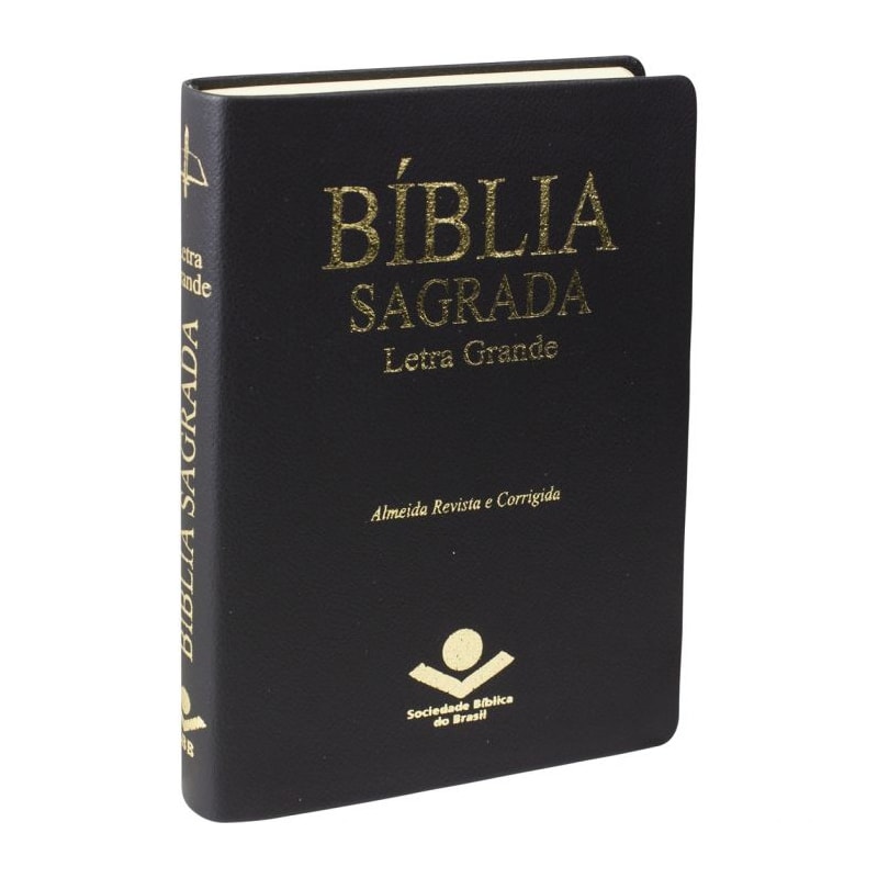 BÍBLIA SAGRADA LETRA GRANDE ARC - COURO SINTÉTICO PRETA: ALMEIDA REVISTA E CORRIGIDA (ARC)