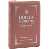 BÍBLIA SAGRADA LETRA GRANDE, EDIÇÃO COM LETRAS VERMELHAS E HARPA CRISTÃ