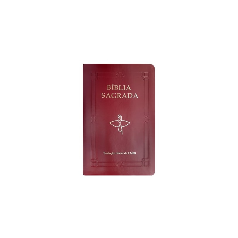 BÍBLIA SAGRADA LUXO VINHO - LETRA GRANDE - TRADUÇÃO OFICIAL DA CNBB