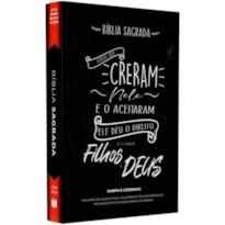 BÍBLIA SAGRADA MÉDIA CRERAM NELE | ARC | CAPA BROCHURA PRETA