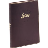 BÍBLIA SAGRADA NAA DE ESTUDO COM REFLEXÕES DE LUTERO, LETRA GRANDE, COM MAPA, CAPA COURO SINTÉTICO VINHO: NOVA ALMEIDA ATUALIZADA (NAA)