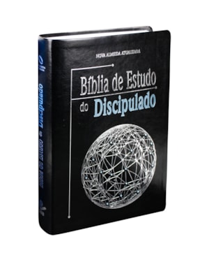 BÍBLIA SAGRADA NAA DE ESTUDO DO DISCIPULADO, LETRA REGULAR, COM MAPA, CAPA COURO SINTÉTICO PRETA: NOVA ALMEIDA ATUALIZADA (NAA)