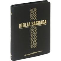 BÍBLIA SAGRADA NAA DE ESTUDO, LETRA GRANDE, COM MAPA, COM ZÍPER, CAPA COURO SINTÉTICO PRETA: NOVA ALMEIDA ATUALIZADA (NAA)