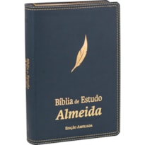 BÍBLIA SAGRADA NAA DE ESTUDO, LETRA REGULAR, COM MAPA, TAMANHO GIGANTE, CAPA COURO SINTÉTICO AZUL: NOVA ALMEIDA ATUALIZADA (NAA)