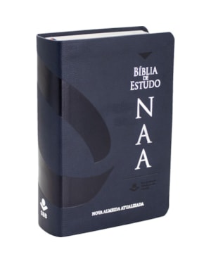 BÍBLIA SAGRADA NAA DE ESTUDO, LETRA REGULAR, COM MAPA, TAMANHO GRANDE, CAPA COURO SINTÉTICO AZUL: NOVA ALMEIDA ATUALIZADA (NAA)