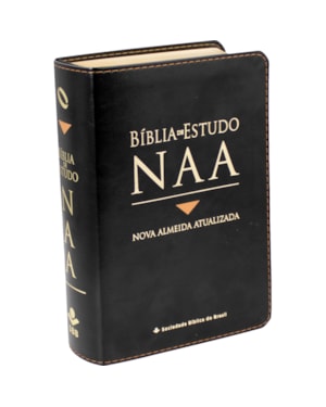 BÍBLIA SAGRADA NAA DE ESTUDO, LETRA REGULAR, COM MAPA, TAMANHO GRANDE, CAPA COURO SINTÉTICO PRETA: NOVA ALMEIDA ATUALIZADA (NAA)