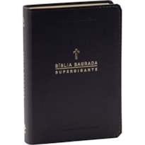 BÍBLIA SAGRADA NAA DE ESTUDO, LETRA SUPERGIGANTE, COM PALAVRAS DE JESUS DESTACADAS, COM MAPA, CAPA COURO SINTÉTICO PRETA: NOVA ALMEIDA ATUALIZADA (NAA)