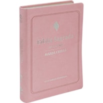 BÍBLIA SAGRADA NAA DE ESTUDO PARA MULHER, LETRA GRANDE, COM HARPA CRISTÃ, COM MAPA, CAPA COURO SINTÉTICO ROSA: NOVA ALMEIDA ATUALIZADA (NAA)