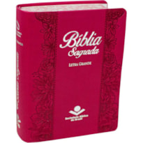 BÍBLIA SAGRADA NAA DE ESTUDO PARA MULHER, LETRA GRANDE, COM MAPA, CAPA COURO SINTÉTICO ROSA BEIRAS FLORIDAS: NOVA ALMEIDA ATUALIZADA (NAA)