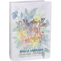 BÍBLIA SAGRADA NAA DE ESTUDO VERDADEIRA IDENTIDADE, LETRA REGULAR, COM MAPA, CAPA COURO SINTÉTICO ILUSTRADA BRANCA: NOVA ALMEIDA ATUALIZADA (NAA)