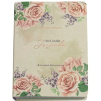 BÍBLIA SAGRADA NAA JORNADA SLIM | SBB | BÍBLIA JORNADA SLIM - CAPA FLEXÍVEL LINHO, IMPRESSA, ROSAS: NOVA ALMEIDA ATUALIZADA (NAA)