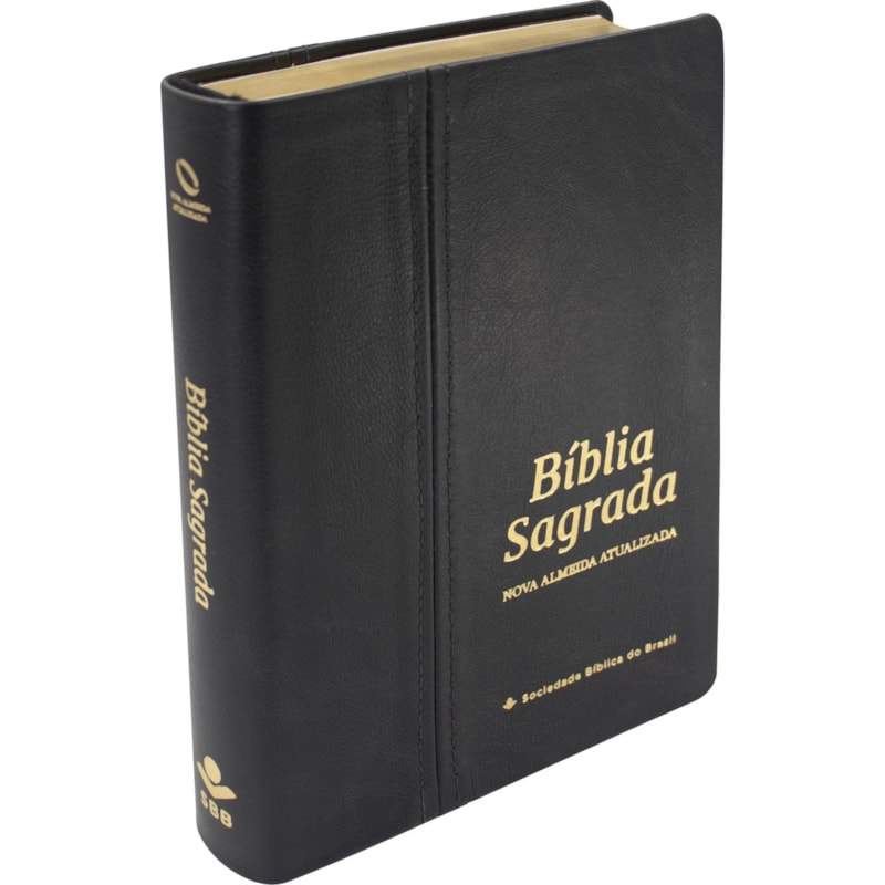 BÍBLIA SAGRADA NAA, LETRA GIGANTE, CAPA COURO LEGÍTIMO PRETA: NOVA ALMEIDA ATUALIZADA (NAA)