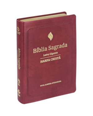 BÍBLIA SAGRADA NAA, LETRA GIGANTE, COM PALAVRAS DE JESUS DESTACADAS, COM HARPA CRISTÃ, COM MAPA, CAPA COURO SINTÉTICO VERMELHA: NOVA ALMEIDA ATUALIZADA (NAA)