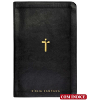 Biblia Sagrada NAA Letra Gigante Preto Com Índice
