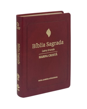 BÍBLIA SAGRADA NAA, LETRA GRANDE, COM HARPA CRISTÃ, COM MAPA, CAPA COURO SINTÉTICO VERMELHA: NOVA ALMEIDA ATUALIZADA (NAA)