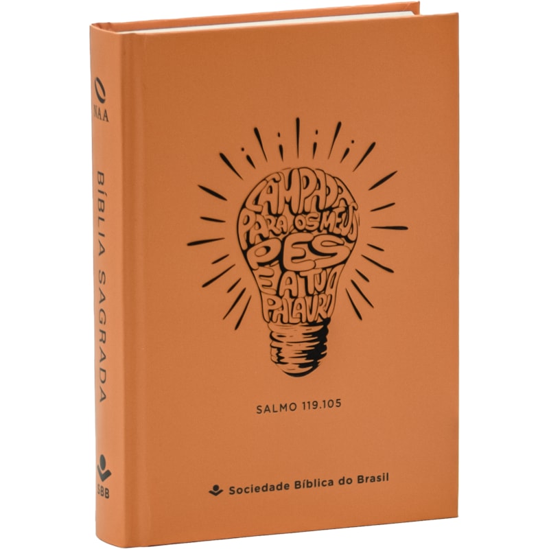 BÍBLIA SAGRADA NAA, LETRA MAIOR, CAPA DURA LARANJA: NOVA ALMEIDA ATUALIZADA (NAA)