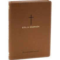 BÍBLIA SAGRADA NAA, LETRA REGULAR, COM PALAVRAS DE JESUS DESTACADAS, CAPA COURO SINTÉTICO MARROM: NOVA ALMEIDA ATUALIZADA (NAA)