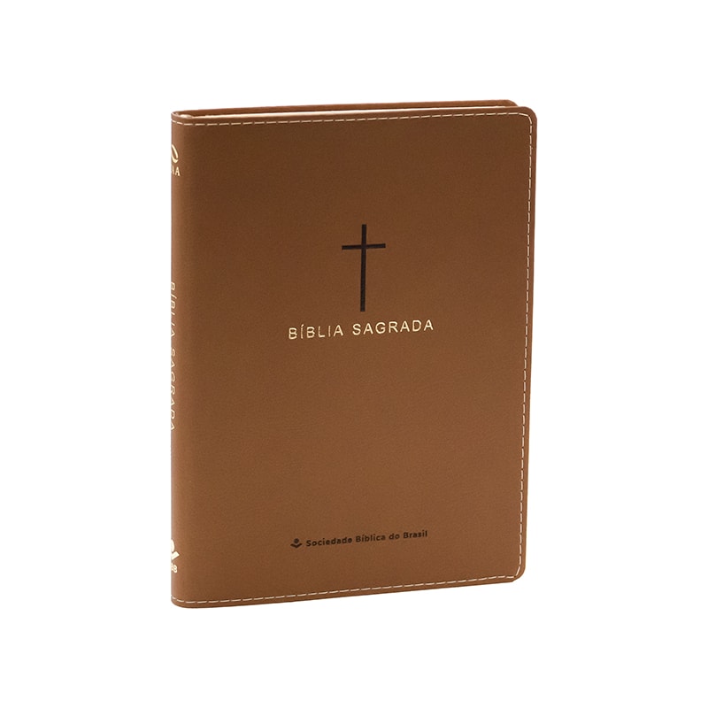 BÍBLIA SAGRADA NAA, LETRA REGULAR, COM PALAVRAS DE JESUS DESTACADAS, CAPA COURO SINTÉTICO MARROM: NOVA ALMEIDA ATUALIZADA (NAA)