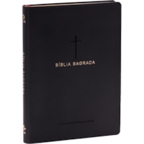 BÍBLIA SAGRADA NAA, LETRA REGULAR, COM PALAVRAS DE JESUS DESTACADAS, COM MAPA, CAPA COURO SINTÉTICO PRETA: NOVA ALMEIDA ATUALIZADA (NAA)