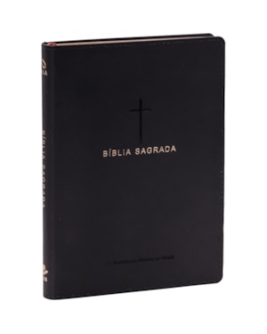 BÍBLIA SAGRADA NAA, LETRA REGULAR, COM PALAVRAS DE JESUS DESTACADAS, COM MAPA, CAPA COURO SINTÉTICO PRETA: NOVA ALMEIDA ATUALIZADA (NAA)
