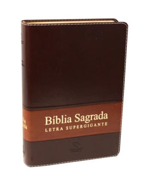 BÍBLIA SAGRADA NAA, LETRA SUPERGIGANTE, COM PALAVRAS DE JESUS DESTACADAS, COM ÍNDICE, CAPA COURO SINTÉTICO MARROM: NOVA ALMEIDA ATUALIZADA (NAA)