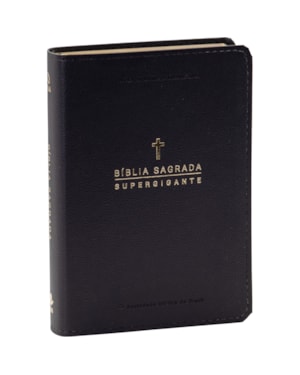 BÍBLIA SAGRADA NAA, LETRA SUPERGIGANTE, COM PALAVRAS DE JESUS DESTACADAS, COM MAPA, CAPA COURO SINTÉTICO PRETA: NOVA ALMEIDA ATUALIZADA (NAA)