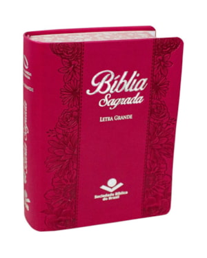BÍBLIA SAGRADA NAA PARA MULHER, LETRA GRANDE, CAPA COURO SINTÉTICO ROSA BEIRAS FLORIDAS: NOVA ALMEIDA ATUALIZADA (NAA)