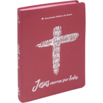 BÍBLIA SAGRADA NAA PARA MULHER, LETRA GRANDE, CAPA COURO SINTÉTICO ROSA PINK: NOVA ALMEIDA ATUALIZADA (NAA)