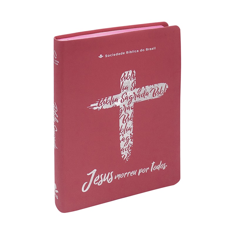 BÍBLIA SAGRADA NAA PARA MULHER, LETRA GRANDE, CAPA COURO SINTÉTICO ROSA PINK: NOVA ALMEIDA ATUALIZADA (NAA)
