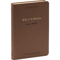 BÍBLIA SAGRADA NAA SLIM SBB CAPA EM COURO SINTÉTICO, MARROM: NOVA ALMEIDA ATUALIZADA (NAA)