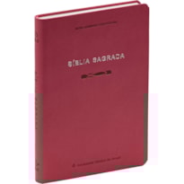 BÍBLIA SAGRADA NAA SLIM SBB CAPA EM COURO SINTÉTICO, PINK: NOVA ALMEIDA ATUALIZADA (NAA)