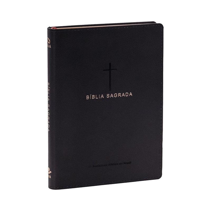 BÍBLIA SAGRADA NAA SLIM | SBB | CAPA EM COURO SINTÉTICO, PRETA: NOVA ALMEIDA ATUALIZADA (NAA)