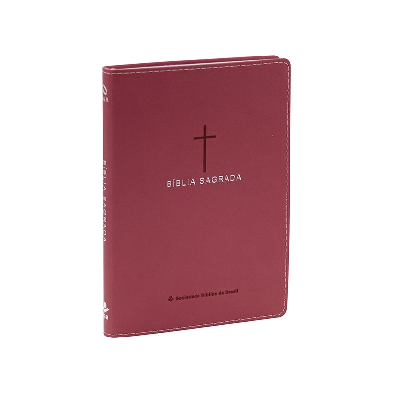 BÍBLIA SAGRADA NAA SLIM | SBB | CAPA EM COURO SINTÉTICO, ROSA: NOVA ALMEIDA ATUALIZADA (NAA)