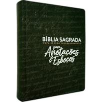 BÍBLIA SAGRADA NOVA VERSÃO TRANSFORMADORA: PARA ANOTAÇÕES E ESBOÇOS - PRETA