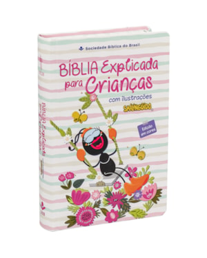 BÍBLIA SAGRADA NTLH DE ESTUDO PARA CRIANÇA SMILINGUIDO, LETRA REGULAR, COM MAPA, CAPA DURA ILUSTRADA: BRANCA: NOVA TRADUÇÃO NA LINGUAGEM DE HOJE (NTLH)