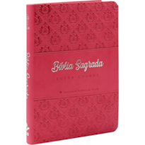 BÍBLIA SAGRADA NTLH DE ESTUDO PARA MULHER, LETRA GRANDE, COM MAPA, CAPA COURO SINTÉTICO ROSA: NOVA TRADUÇÃO NA LINGUAGEM DE HOJE (NTLH)
