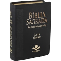 BÍBLIA SAGRADA NTLH, LETRA GRANDE, COM MAPA, CAPA COURO SINTÉTICO PRETA: NOVA TRADUÇÃO NA LINGUAGEM DE HOJE (NTLH)