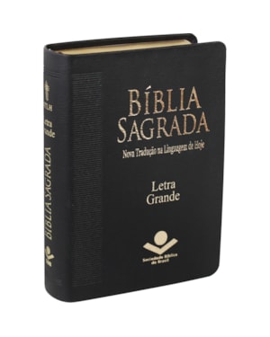 BÍBLIA SAGRADA NTLH, LETRA GRANDE, COM MAPA, CAPA COURO SINTÉTICO PRETA: NOVA TRADUÇÃO NA LINGUAGEM DE HOJE (NTLH)