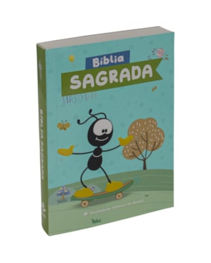 BÍBLIA SAGRADA NTLH PARA CRIANÇA SMILINGUIDO, LETRA REGULAR, COM MAPA, CAPA BROCHURA ILUSTRADA: CINZA: NOVA TRADUÇÃO NA LINGUAGEM DE HOJE (NTLH)