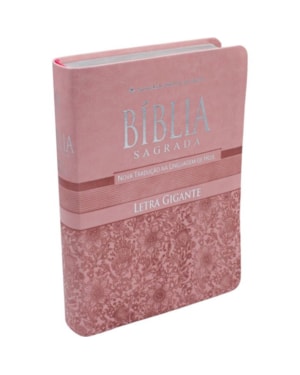 BÍBLIA SAGRADA NTLH PARA MULHER, LETRA GIGANTE, COM MAPA, COM ÍNDICE, CAPA COURO SINTÉTICO ROSA CLARO: NOVA TRADUÇÃO NA LINGUAGEM DE HOJE (NTLH)
