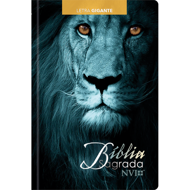 Bíblia sagrada nvi - Letra gigante - leão azul: Sua bíblia para leitura sempre